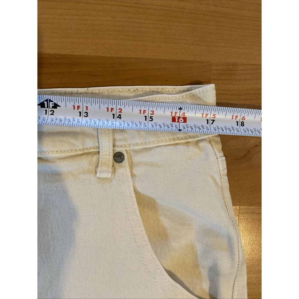 Banana‎ Republic Size 31/12 Ecru Ivory Button Fly 4